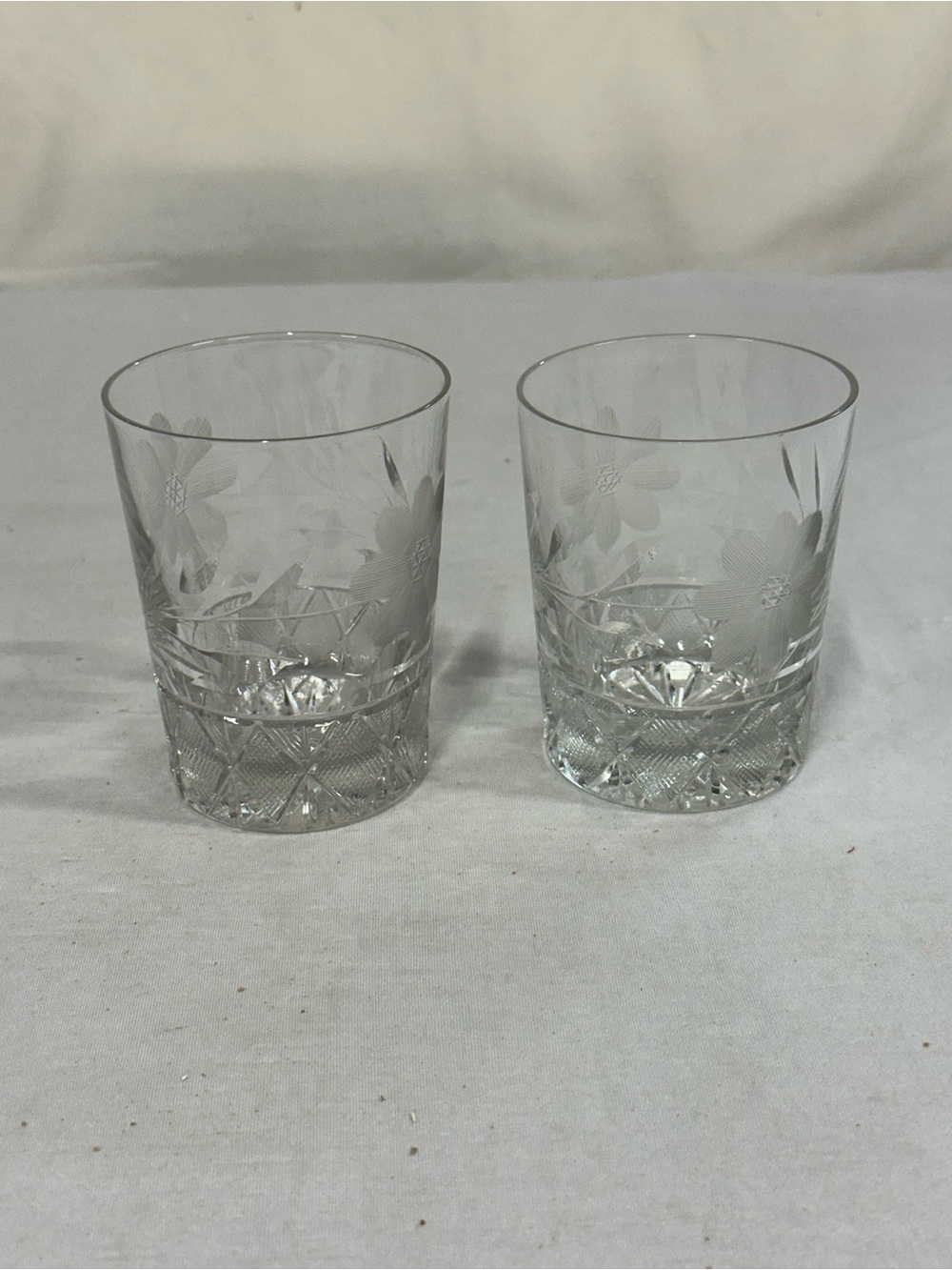 Vintage McKee Crystal Tumbler (set of 2)